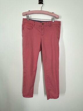 Banana Republic Coral Stretch Cropped Pants Size 6 Chino Twill Versatile